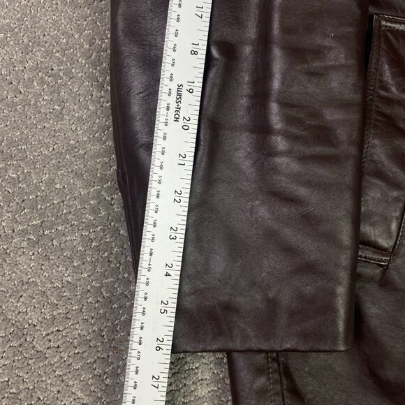 Vintage Sears Leather Jacket With Down Liner Men's 52 Brown Fight Club - Picture 13 of 15